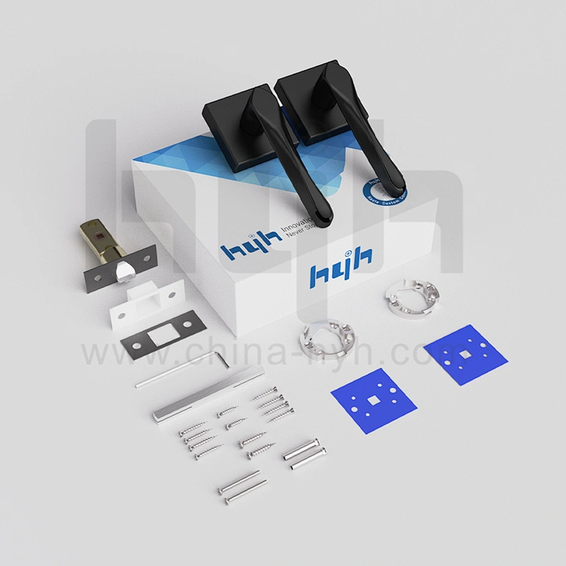 hyh Zinc Alloy Passage Door Lever without Key for Interior Door